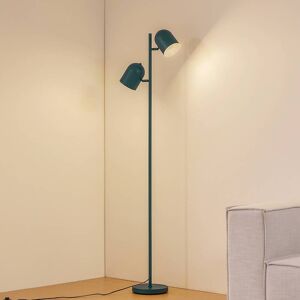 Stehlampe Isara Lindby, grün, für Wohn- / Esszimmer, Metall, Modern, Stehlampe