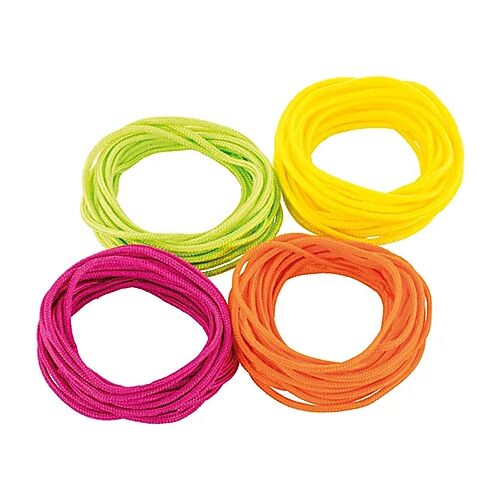 Paracord-Mix, neon, 2 mm Ø, 4x 3 m