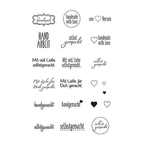 Clear Stempel-Set "handmade"