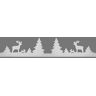 Weihnachtliche Fensterdeko "Winterwald", 7,5&ndash;20 cm hoch, 1,8 m lang