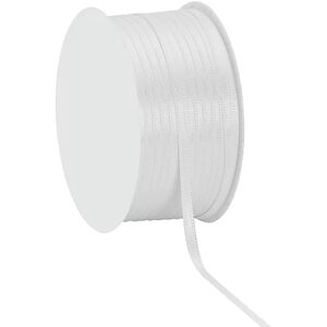 Satinband, weiß, 3 mm, 50 m