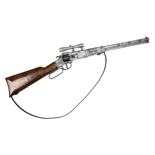 Spielzeuggewehr, transparent/braun, 65 cm