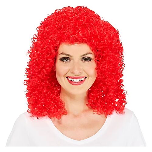 Lockenperücke "Curly", rot