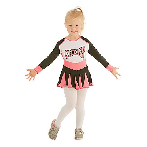 Cheerleader-Kostüm für Kinder, pink