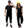 Faschings-Latzhose unisex, schwarz