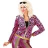 80er-Jacke "Wild Lady", pink/gold