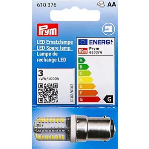 Prym LED Ersatzlampe für Nähmaschine, mit Bajonettfassung B15d