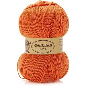 Woll Butt Perlgarn Perle Uni, mandarine