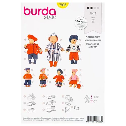 burda Schnitt 7903 "Puppenkleider"