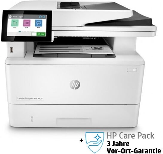 HP LaserJet Enterprise MFP M430f mit 3 Jahren Vor-Ort-Garantie