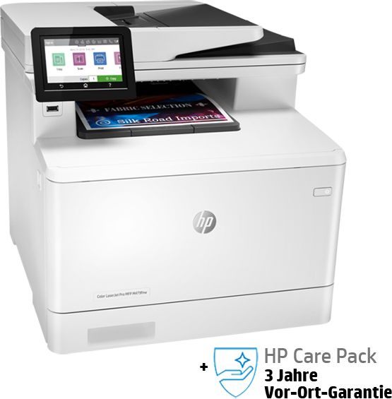 HP Color LaserJet Pro MFP M479fdn mit 3 Jahren Vor-Ort-Garantie