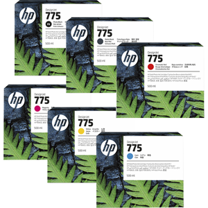 HP Tintenset Nr. 775 MkPkCMYR für DesignJet Z6 Pro, 6x 500 ml