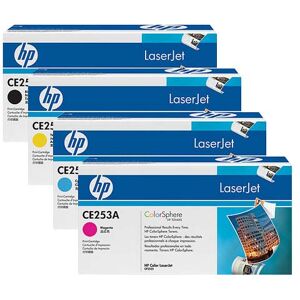 HP Toner-Set (Cyan, Magenta, Yellow, Schwarz) für CP3525 CM3530