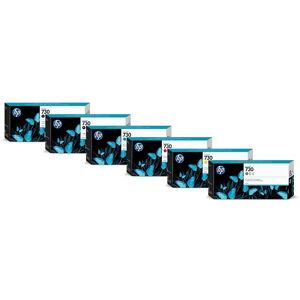 HP Tinten-Set MkPkCMYG 300ml Nr. 730 DesignJet T1600 T1700, T2600 T940 Multipack 4-Pack Tinte Set 4er