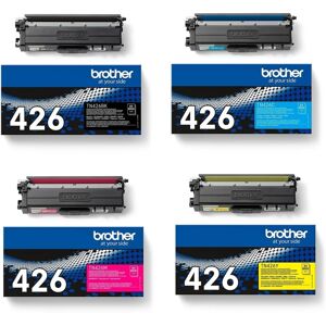 Brother Toner-Set TN-426 Multipack Cyan Magenta Gelb Schwarz HL-L8360 MFC-L8900 Toner Tonerset TN426 Patrone Kartusche TN426BK TN426C TN426M TN426Y