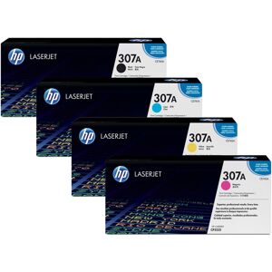 HP Toner-Set 307A (Cyan, Magenta, Yellow, Schwarz) für Color Laserjet CP5225