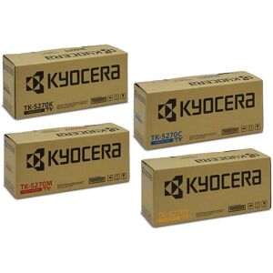 Kyocera Toner-Set TK-5270 Schwarz Cyan Magenta Yellow Toner Ecosys P6230 M6230 M6630 TK5270 Original Vorteilspaket Pack Tonerset Multipack 5270 TK-5270K TK-5270C TK-5270M TK-5270Y