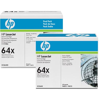 Toner CC364XD 2-Pack Schwarz für P4015 P4515 48k - HP Power Partner Toner CC364XD 2-Pack Schwarz für P4015 P4515 48k - HP Power Partner