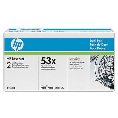 Toner Q7553XD für Laserjet P2015 M2727 2x 7k - HP Power Partner Toner Q7553XD für Laserjet P2015 M2727 2x 7k - HP Power Partner