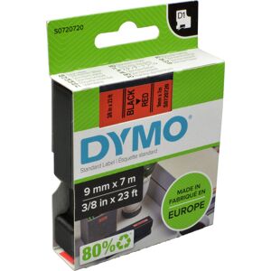Dymo Originalband 40917  schwarz auf rot  9mm x 7m original
