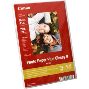 Canon Photo Paper Plus Glossy II  PP-201  2311B053  10x15cm  5 Blatt  265g original