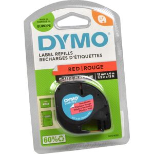 Dymo Originalband 91223  schwarz auf rot  12mm x 4m  Plastik original