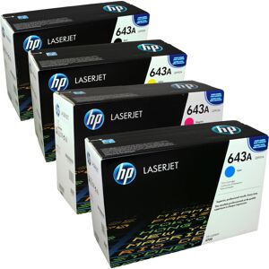 4 HP Toner Q5950A-Q5953A  643A  Multipack BK C M Y  4-farbig original