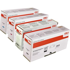 4 Oki Toner MC760  770  780 Serie  Multipack  BK C M Y  4-farbig original