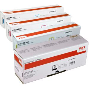 4 Oki Toner C332  MC363 Serie  Multipack  BK C M Y  4-farbig original