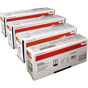 4 Oki Toner C532  MC573 Serie  Multipack  BK C M Y  4-farbig original