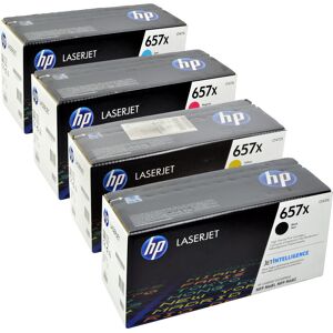 4 HP Toner CF470X-CF473X  657X  Multipack BK C M Y  4-farbig original