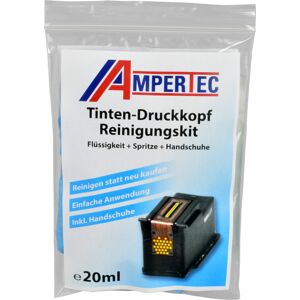 compatible Ampertec Druckkopfreinigungskit inkl. 20 ml Flüssigkeit, Spritze und Handschuhe original