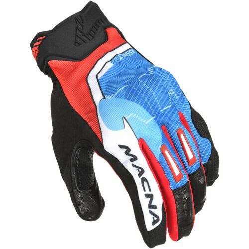 Macna Assault 2.0 Motorrad Handschuhe – Schwarz Rot Blau – 2XL – unisex