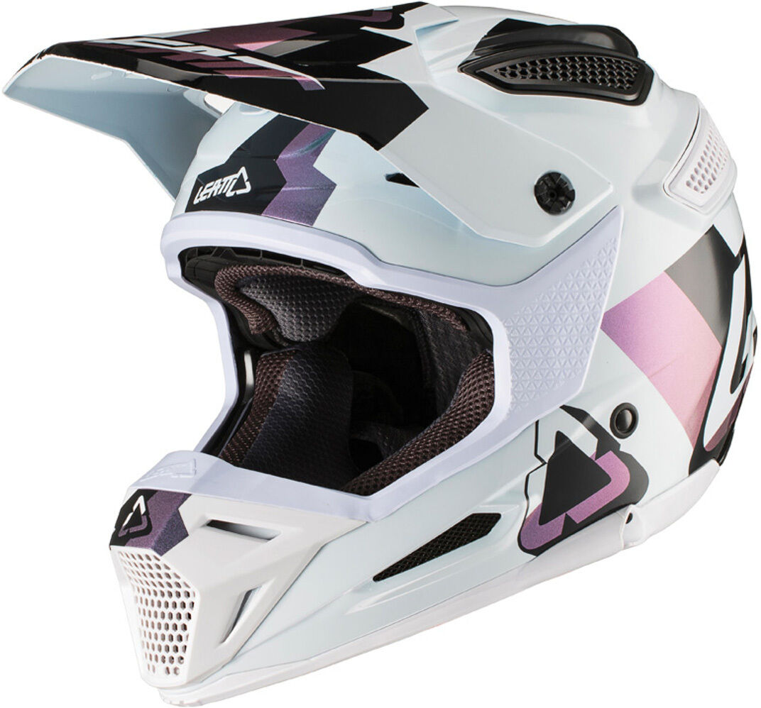 Leatt GPX 5.5 Composite V19.1 Motocross Helm - Schwarz Weiss - L - unisex