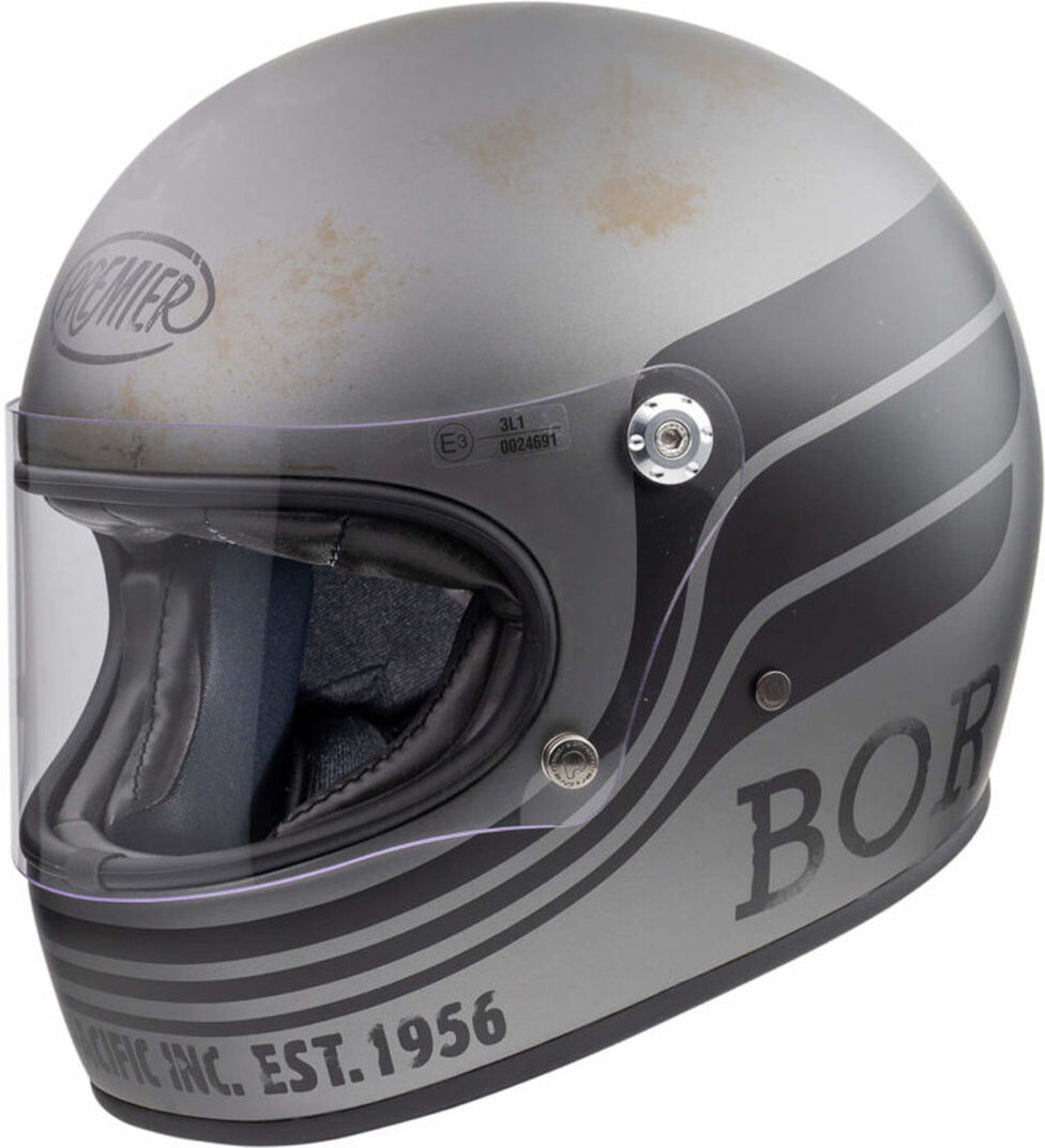 Premier Trophy BTR 17 BM Helm - Schwarz Grau - XL - unisex