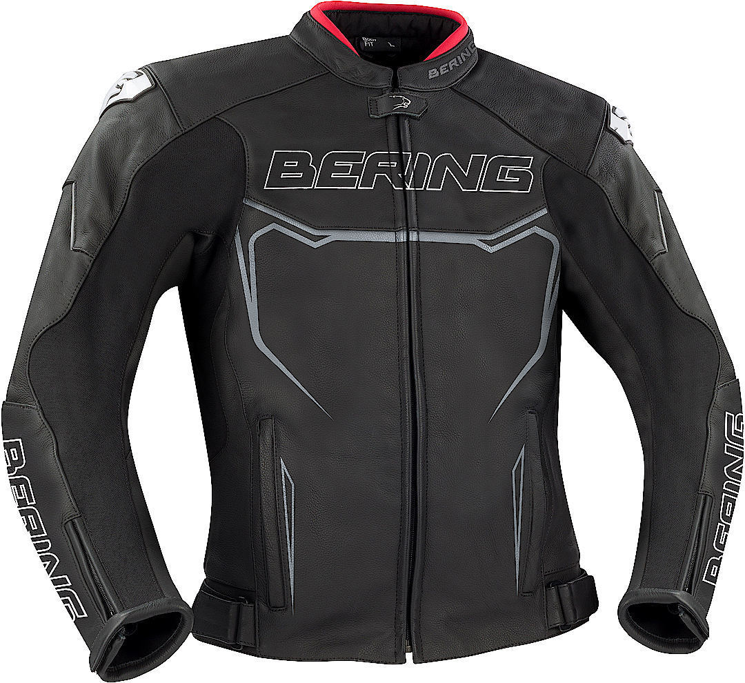 Bering Cletor Motorrad Lederjacke - Schwarz - S - unisex