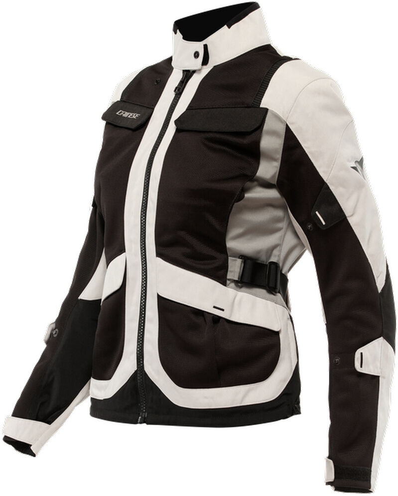 Dainese Desert Tex Damen Motorrad Textiljacke - Schwarz Beige - 50 - female