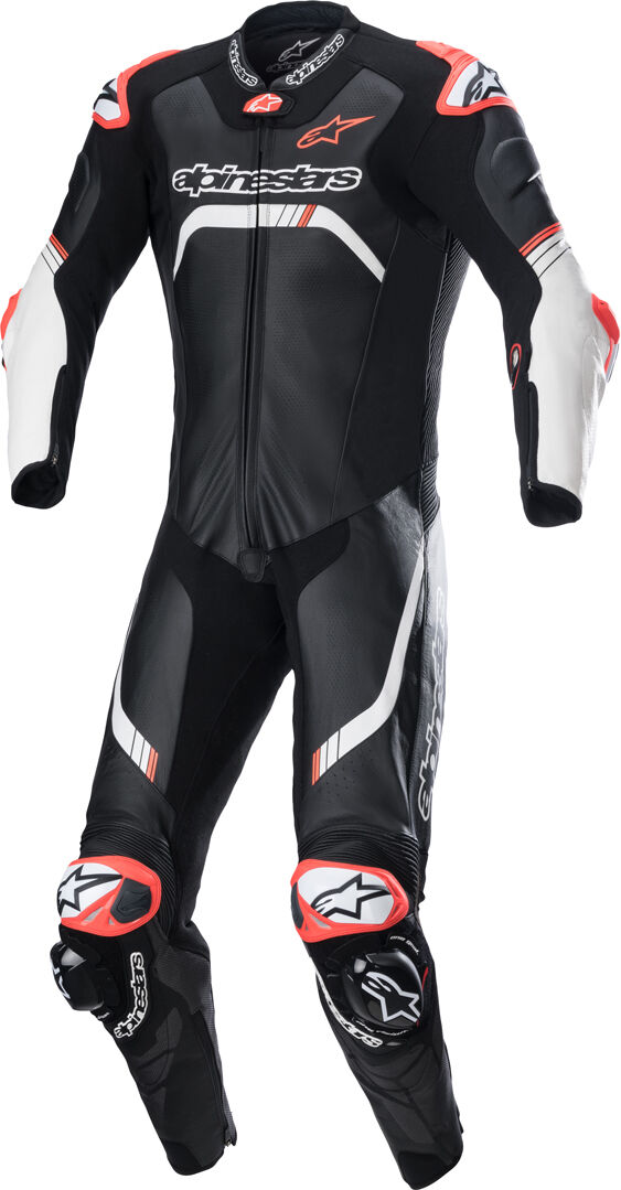 Alpinestars GP Tech 4 Motorrad 1-Teiler Motorrad Lederkombi - Schwarz Weiss - 48 - unisex