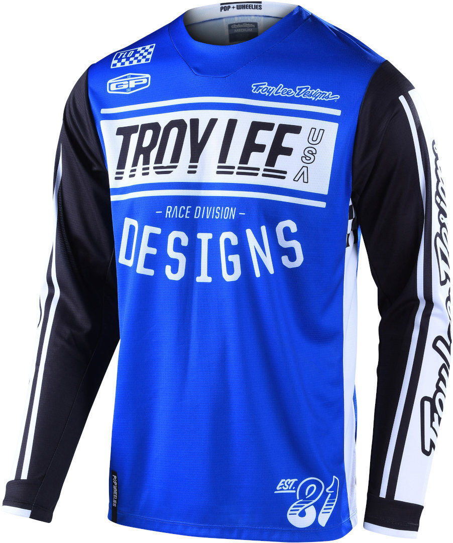 Troy Lee Designs GP Gear Race81 Motocross Jersey - Blau - 2XL - unisex