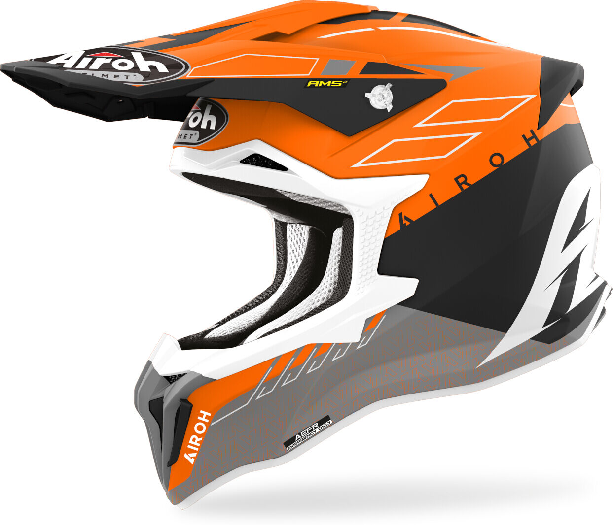 Airoh Strycker Skin Motocross Helm - Orange - S - unisex