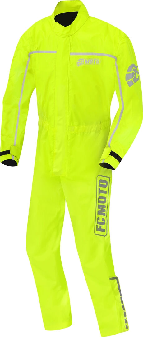 FC-Moto Rain 1-Teiler Motorrad Regenkombi - Gelb - 2XL - unisex