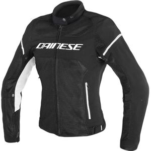 Dainese Air Frame D1 Tex Damen Motorrad Textiljacke - Schwarz Weiss - 42 - female