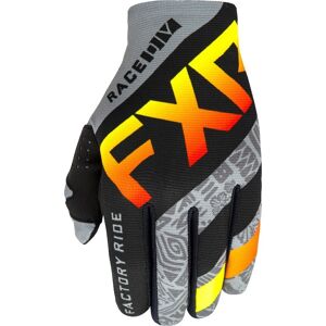 FXR Slip-On Lite MX Gear Motocross Handschuhe - Schwarz Grau - XL - unisex