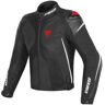 Dainese Super Rider D-Dry Motorrad Textiljacke - Schwarz Weiss Rot - 46 - unisex