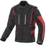 Berik Spencer wasserdichte Motorrad Texiljacke - Schwarz Rot - 56 - unisex