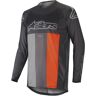 Alpinestars Tech Star Venom Motocross Jersey - Grau Orange - M - unisex