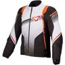 Macna Charger Motorrad Textiljacke - Schwarz Weiss Orange - S - unisex