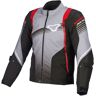 Macna Charger Motorrad Textiljacke - Schwarz Grau Rot - XL - unisex