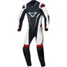 Macna Junior 1-Teiler Motorrad Lederkombi - Schwarz Weiss Rot - 64 128 - unisex