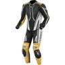 Berik Adria-X 1-Teiler Motorrad Lederkombi - Schwarz Weiss Gold - 56 - unisex